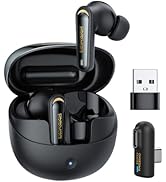 Wireless Active Noise Cancelling Gaming Earbuds-Dongle rechargeable-20ms Ultra-Low Latency, Dual-...