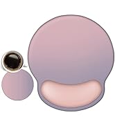 AIMSA Ergonomic Mouse Pad with Wrist Support, Gel Non-Slip PU Base Gradient Wrist Rest Pad for Ho...