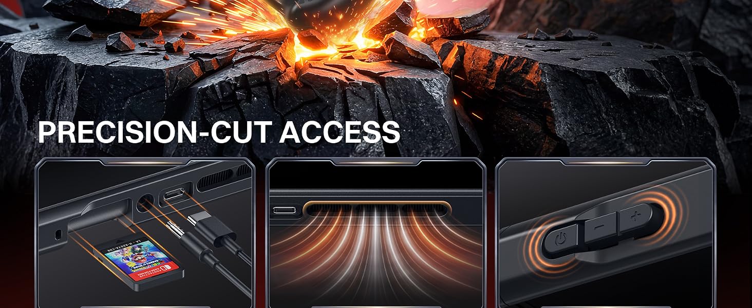 Switch 2 travel case with precise port access, heat dissipation, and responsive buttons.