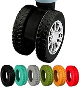 Aorotost 8 Pcs Luggage Wheel Covers,Silicone Protective Covers for 2-2.4" Suitcases Spinner Wheel...