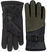 Trail maker Two Tone Winter Gloves for Adult Women, Men, Warm for Extreme Weather Windproof Water...