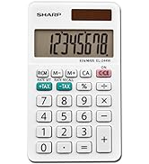 Sharp EL-244WB Business Calculator, White 2.125, 2.38 x 4.06 x 0.31 inches