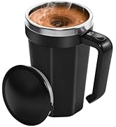 ZenRui Self Stirring Coffee Mug with Temperature Display, 18 oz Rechargeable Self Stirring Mug wi...