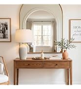 Vortether 24.5" Vintage Ceramic Table Lamp Single-Rustic Boho Accent Nightstand Lamps for Bedroom...
