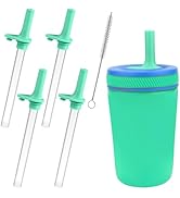 XANGNIER Replacement Straws and Bite Valve Compatible with Zak Designs Kelso 15 oz Tumbler Water ...