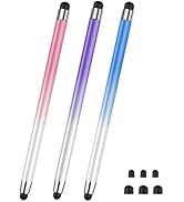 Stylus (3 Pcs), 2-in-1 Stylus Pen for Touch Screen, High Precision and Sensitivity, Suitable for ...