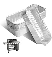 MOASKER 6498 Drip Pan Liners for Weber SmokeFire EX4/EX6/EPX6, Foil Grease Pan for Weber Genesis ...