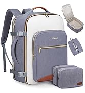 LOVEVOOK 40L Carry on Backpack for Women &amp; Men with 3 Packing Cubes, Large Travel Backpack for Ai...