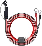LST 4FT 12V Ring Terminal SAE to O Ring Connecters Extension Cord Cable Connector for Battery Cha...