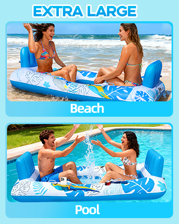 tanning Pool lounger float Inflatable Tanning Pool Lounger Float for 2 Person