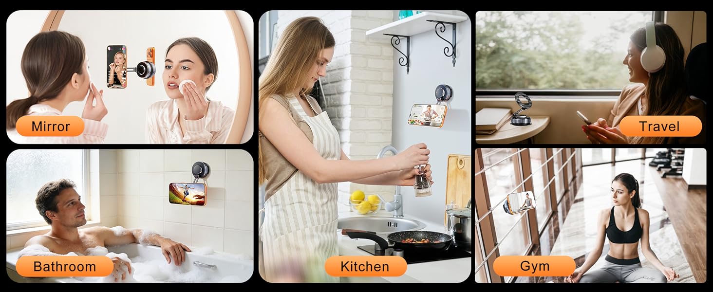 vacuum magnetic phone mount for car