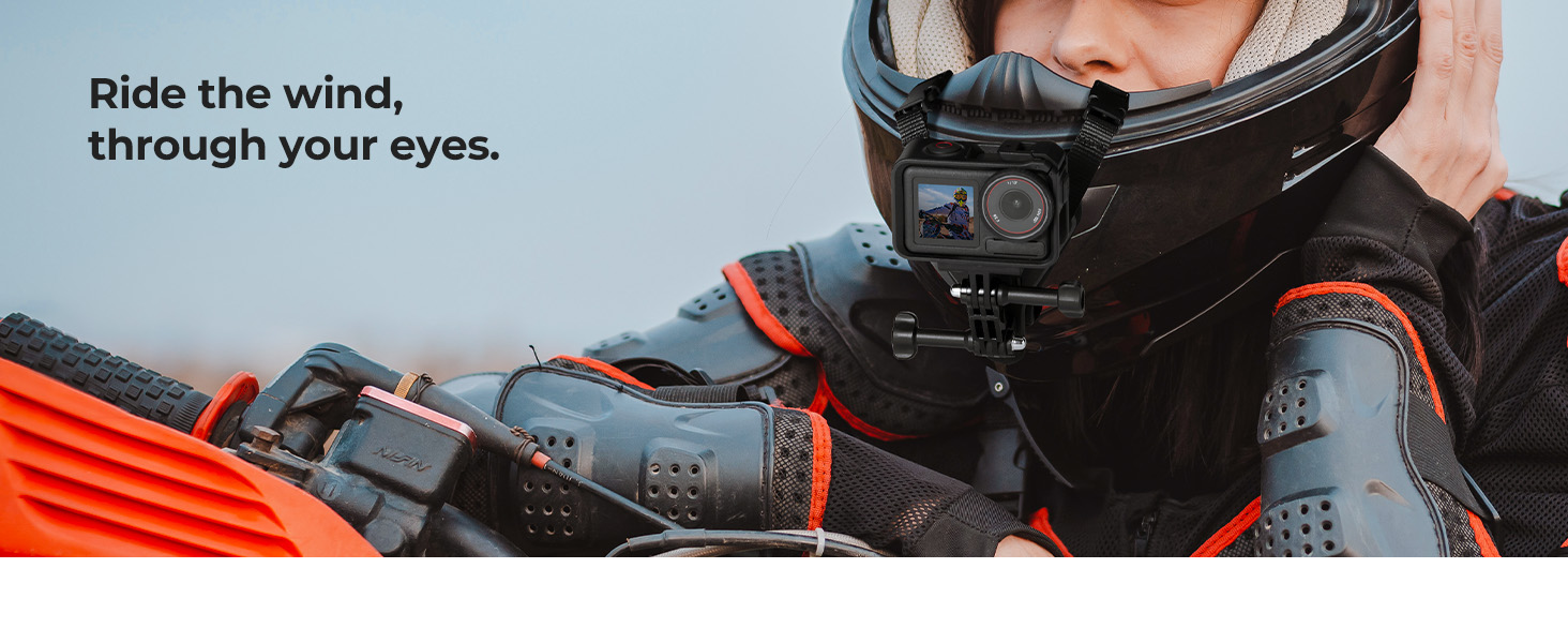 Action camera chin mount