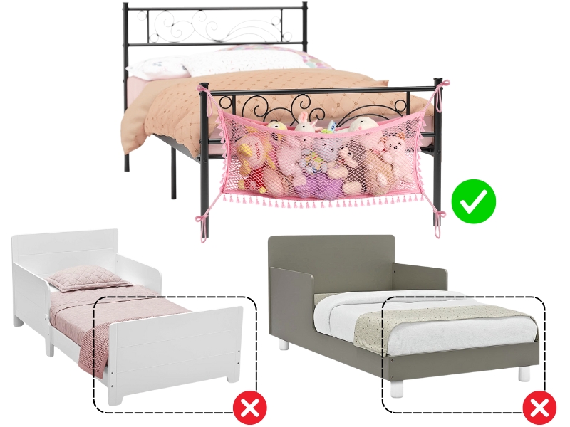 Bedside Stuffed Animal Storage