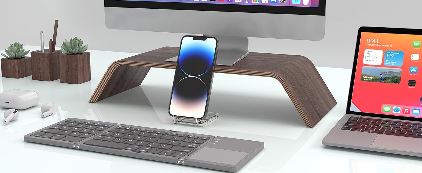 Foldable keyboard support multi system 