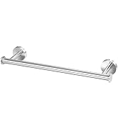 Bath Towel Bar 16 inch Brushed Nickel, SUS304 Stainless Steel Towel Rack Holder Wall Mounted for ...