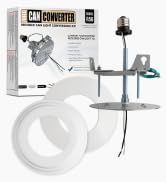 THE CAN CONVERTER R56 Complete Recessed Can Light Conversion Kit, Includes 7’¾ BEVELED &amp; FLAT, St...