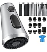 Pull Down Spray Head for Kitchen Faucet, Houtingmaan Kitchen Spray Head with 11 Adapters, Sink Fa...