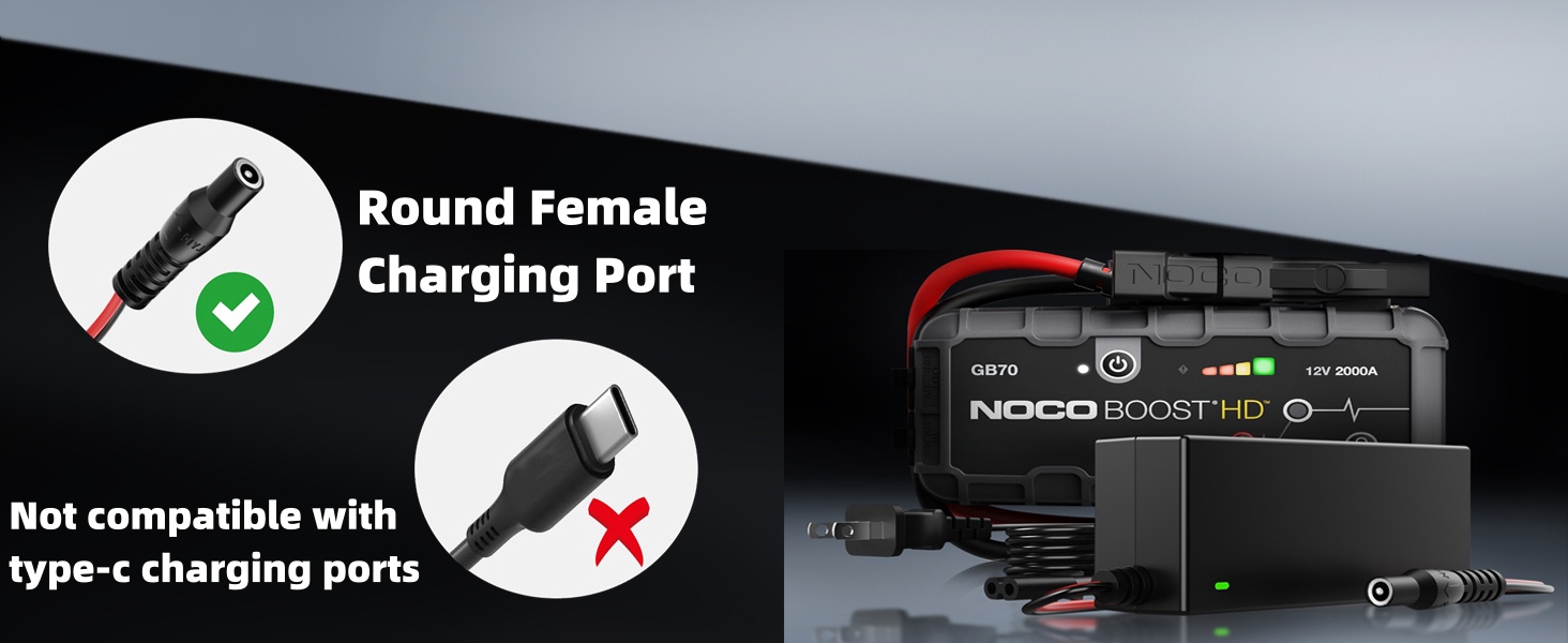 Charger Cable for NOCO Jump Starter