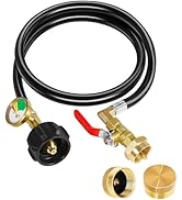 Detoypapa Propane Refill Adapter for 1 lb. Tanks,Upgrade 3FT/36" Propane Tank Refill Adapter Hose...