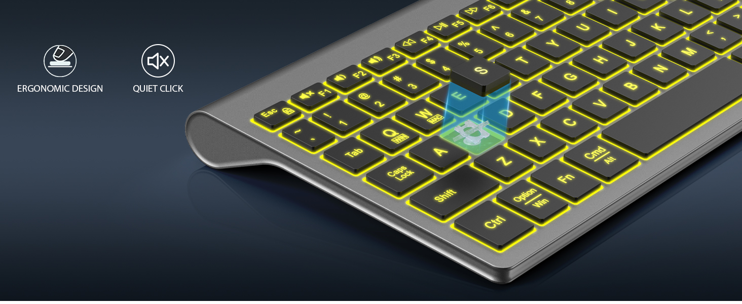 quiet keyboard and mouse wireless combo