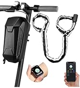 Scooter Chain Lock, Anweller Electric Scooter Accessories, Fingerprint Keyless Biometric Smart Bl...