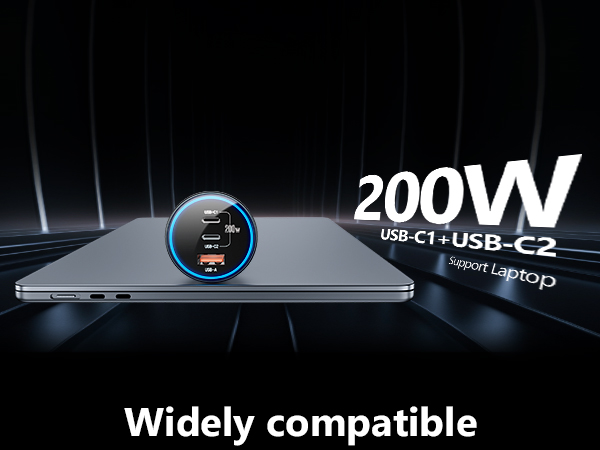 car charger 200 W USB C1 USB C2