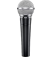 Shure SM58 Professional XLR Dynamic Vocal Microphone – Cardioid Mic for Live Performance, Studio ...