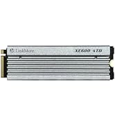 LinkMore XE600 4TB M.2 2280 SSD, PCIe Gen4 NVMe Internal Gaming Solid State Drive with Heatsink, ...