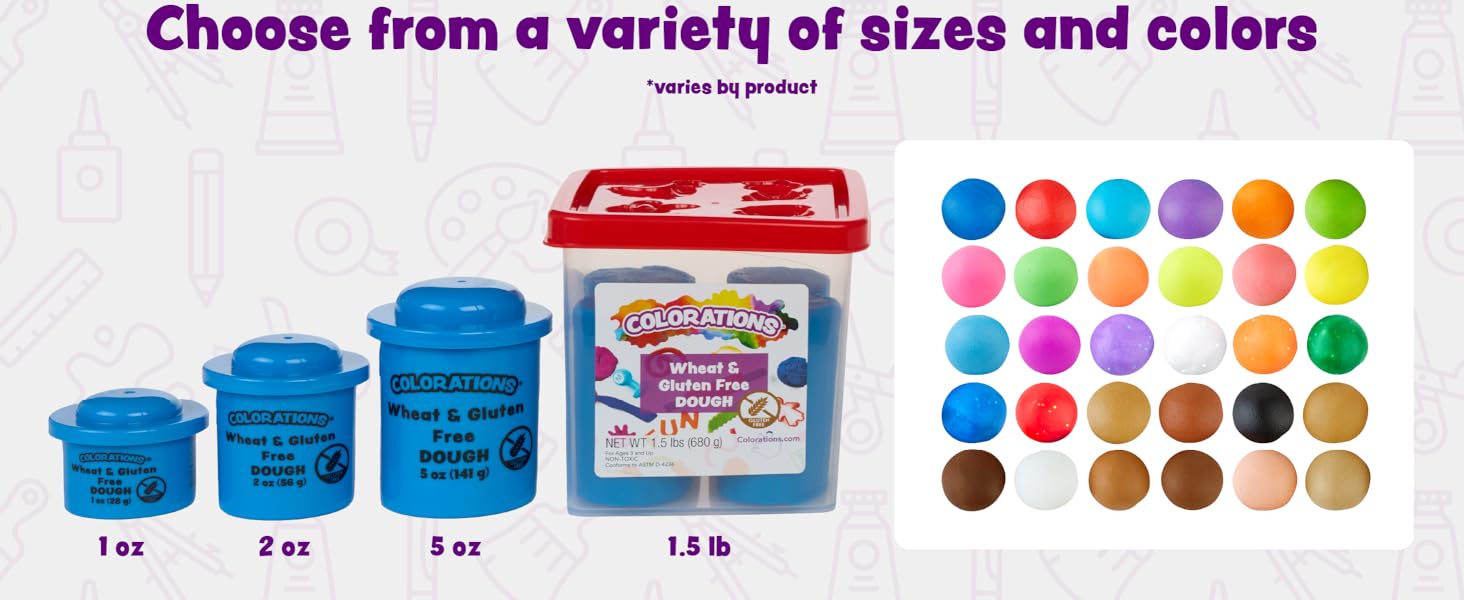 Colorations Wheat and Gluten Free Dough