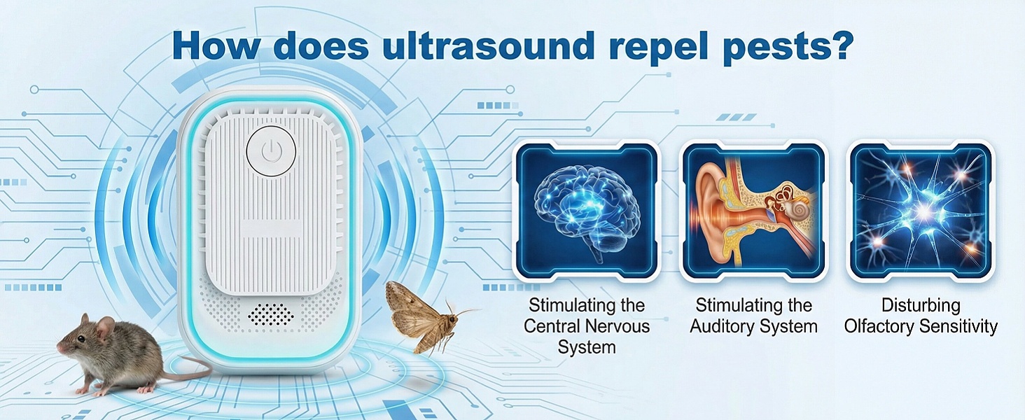 How ultrasonic pest repeller works on pests