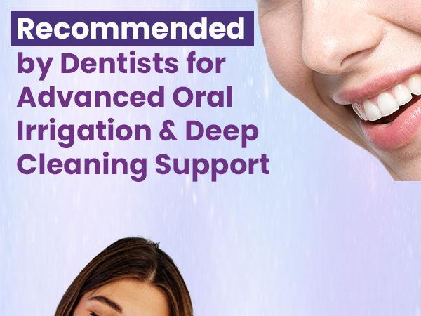 Dentist recommended oral irrigant concentrate for advanced oral irrigation support