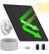 Arlo Solar Panel Charger, 5W Solar Panel for Arlo Camera Compatible with Pro 4/Pro 3/Ultra 2/Ultr...