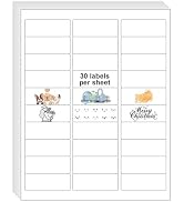 InpourPack 30 UP 15000 Stickers 500 Sheets 1" x 2-5/8" Shipping Return Address Labels for Laser I...