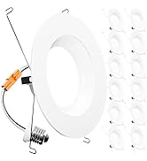Sunco 12 Pack LED Recessed Lighting 6 Inch, 2700K Soft White, Dimmable Can Lights, Smooth Trim, 1...