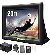 VEVOR Inflatable Movie Screen 20FT Inflatable Projector Screen for outside with 350W Air Blower I...