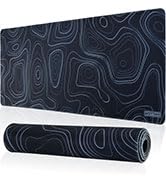 Topographic Black mouse pad