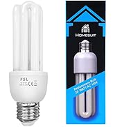 Bug Zapper Light Bulb,Homesuit 20W U Type Bug Zapper Replacement Bulb, Bug Zapper Light 3U20W BL ...