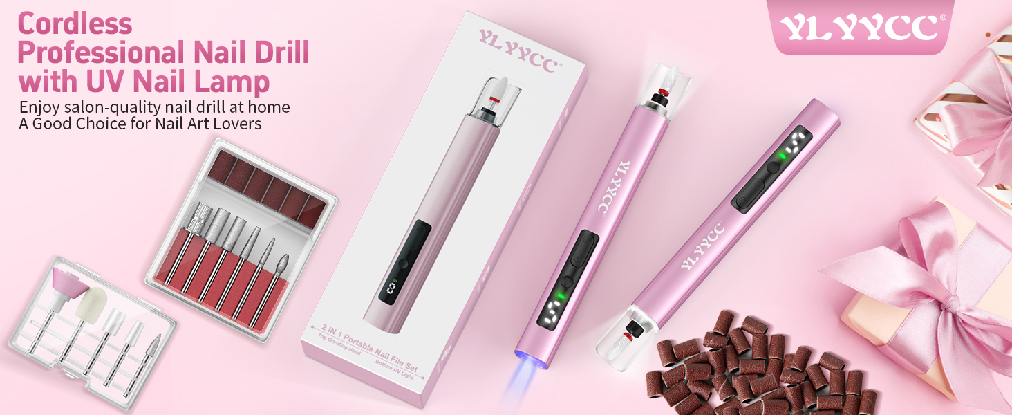 electric nail drill bits electric nail file kit UV nail lamp light nail tools for nail art kit 