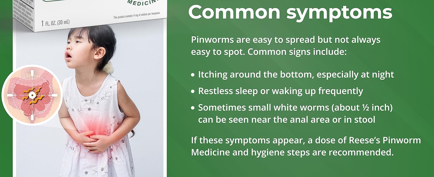 Common Symptoms of pinworm