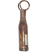 Elasticated Wine Bag Artisanal Woven Wine Bags Elegant Crystal Holder Bag Single Bottle Champagne...