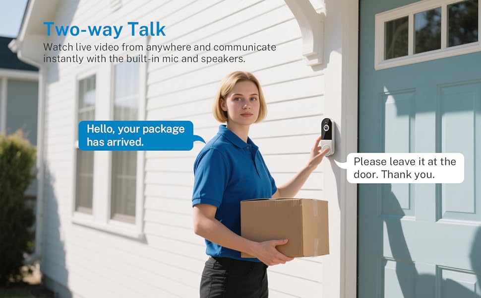wireless doorbell Two-Way Audio