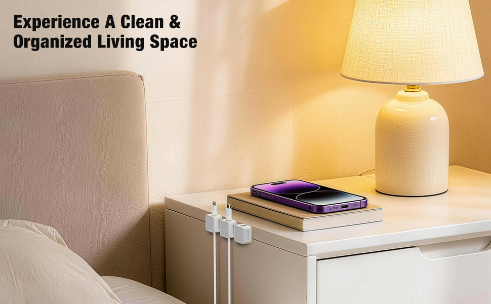 cord holder for nightstand