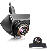 HD Backup/Front/Side View Camera with Gold Rim, GreenYi AHD 720P Reverse Rear Cam for Car, SUV, R...