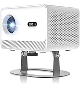 Mini Projector Support 4K with WiFi and Bluetooth, Built-in APPS &amp; Electric Focus, 300 ANSI &amp; Aut...