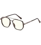 kimorn Blue Light Blocking Glasses for Women Men, Aviator Metal Frame Computer Glasses for Screen...