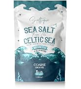 French Sea Salt Coarse 1lb- 100% Natural and Unrefined - Hand-Harvested Mineral Salt (1lb Coarse)