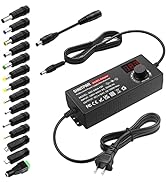 SHNITPWR AC Adapter 120W Universal Power Adapter 4V 5V 6V 9V 12V 15V 18V 19V 20V 24V Adjustable S...