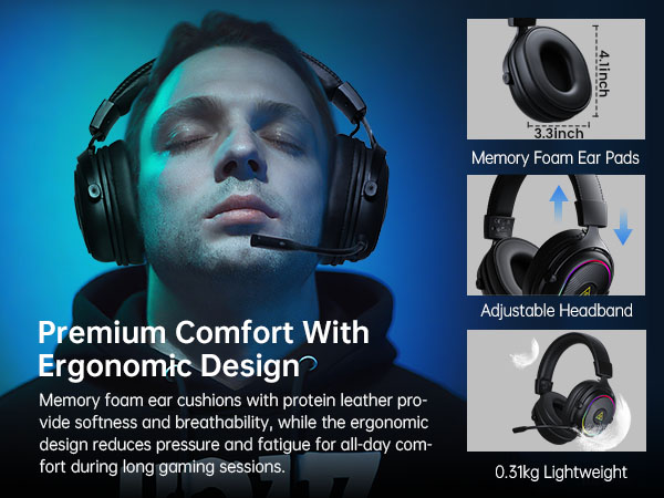 bluetooth headset Ergonomic design
