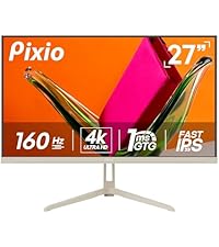 Pixio PX27U Wave Beige 27 inch 160Hz Refresh Rate 4K 3840x2160p Resolution Fast IPS Panel 1ms GTG Re...