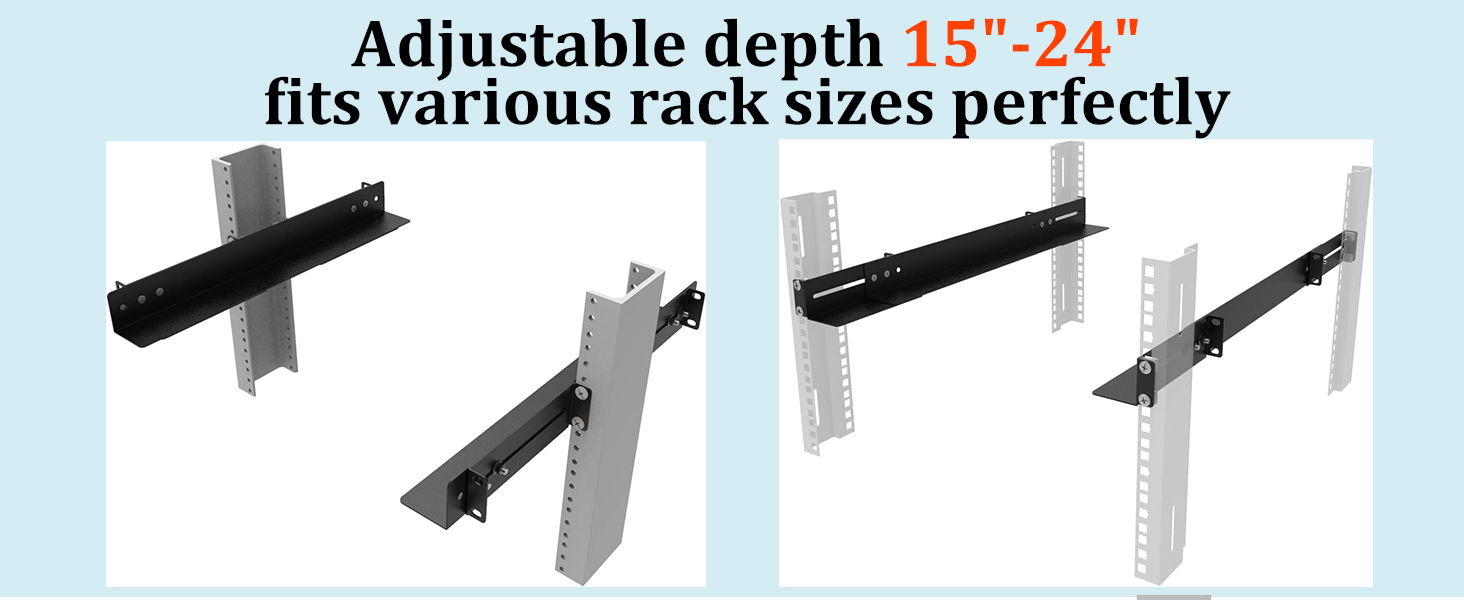 1U server rack rails for 19&amp;#34; racks or cabinets